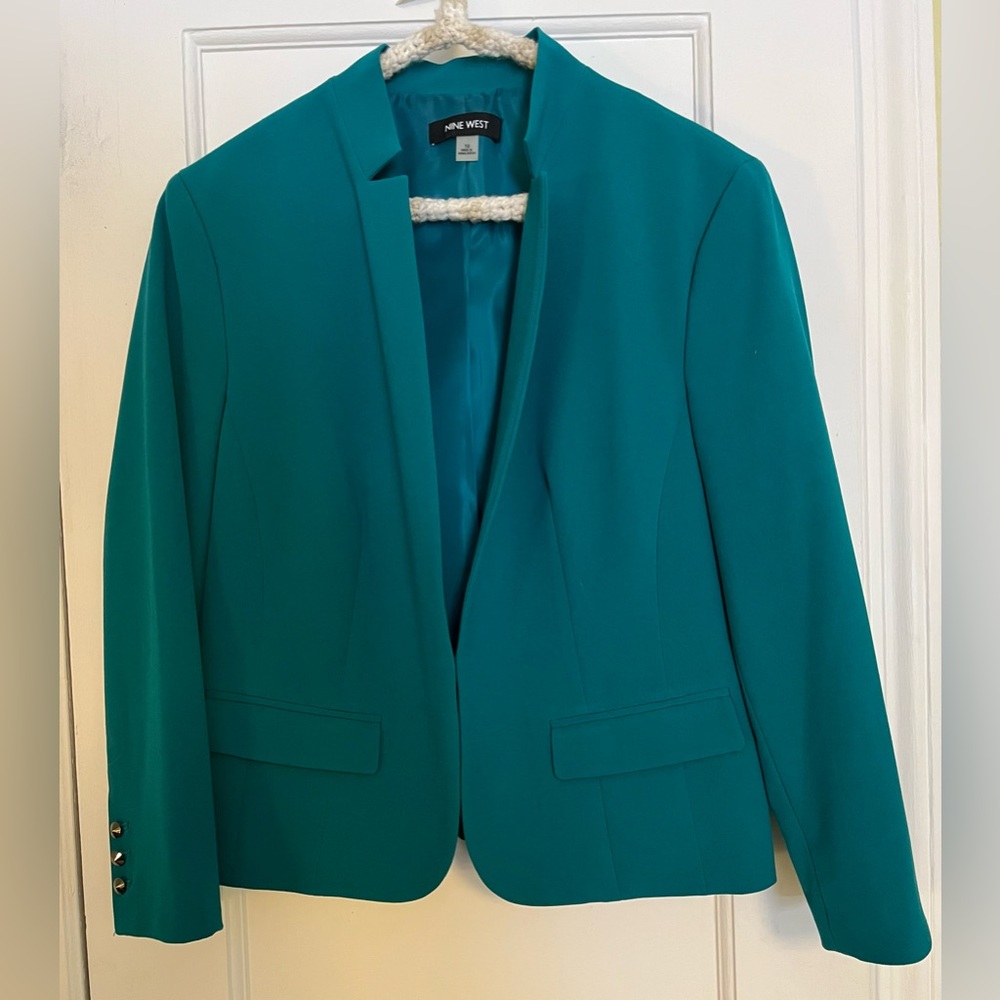 Nine West Turquoise Women's Suit Jacket